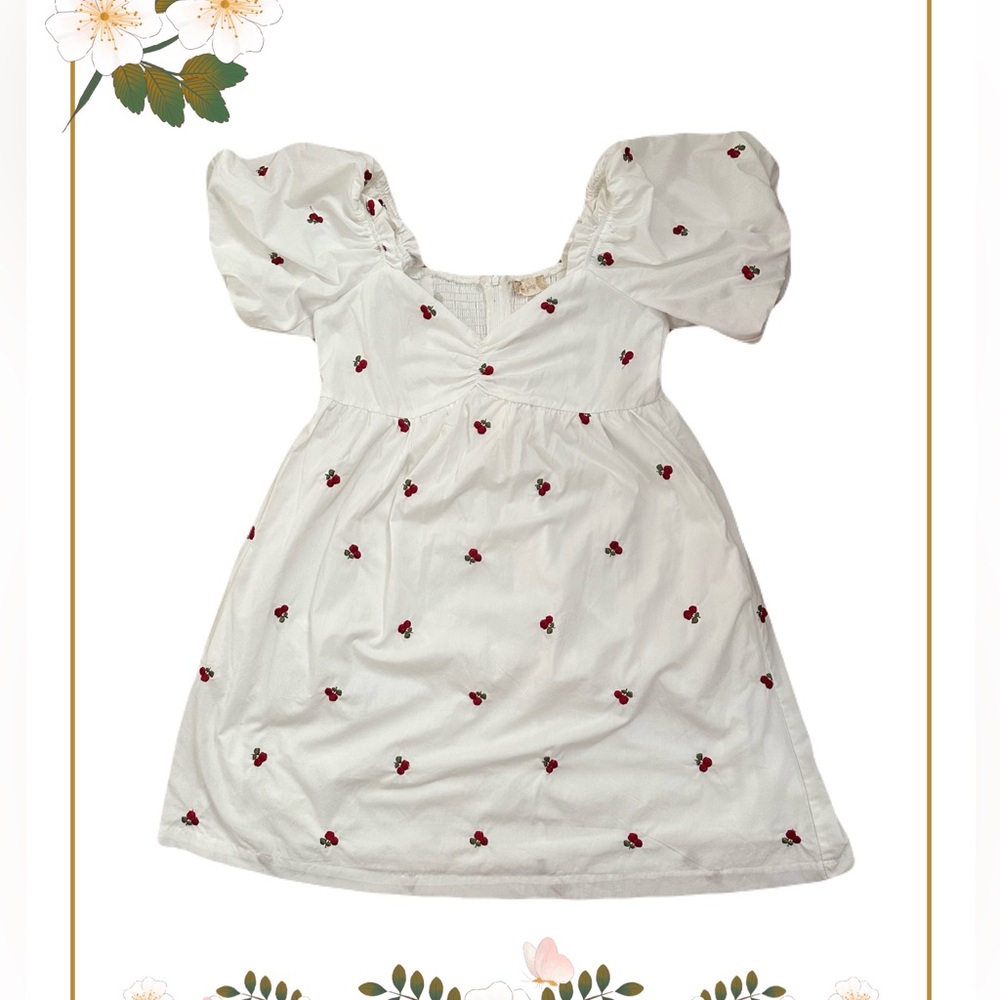 Altar’d State White Cherry Dress